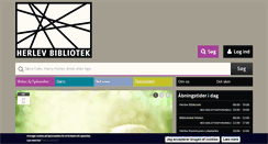 Desktop Screenshot of herlevbibliotek.dk